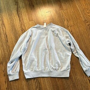 H&M light blue crew neck sweater